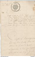 Document Fiscal Du Hainaut 2 Pages - Empreinte Quatre Patars 1774 -  Mention De HOUTAIN  --  SS/574B - Documenti