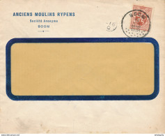 270/28 - Enveloppe TP 287 Lion Héraldique BOOM 1931 Vers BXL - Entete Anciens Moulins Rypens S.A. - 1929-1937 Leone Araldico