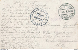 463/27 -- Carte-Vue De BRUGES Feldpostamt Des MARINE-KORPS B 1915 - Cachet Rekrutendepot BRUGGE - Armada Alemana