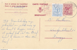 DDW731 - Entier Postal Lion Héraldique - Posté Et Accepté à TROISDORF (Allemagne) En 1974 Vers BRUGGE - Cartes Postales 1951-..