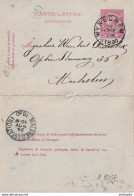 DDW779 - Entier Carte-Lettre Type TP 46 WYNEGHEM 1890 Vers MECHELEN - Signé Gezusters Joris - Letter-Cards