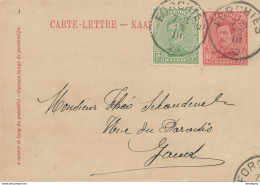 478/30 -- Carte-Lettre Petit Albert Cachet FORCHIES 1920 Vers GAND - Signée Deflandre - Postbladen
