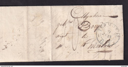 DDAA 565 - Lettre Précurseur TERMONDE (bleu) 1832 Vers ST NICOLAAS - Origine ST AMANDS - Signée Decock - Port 10 Cents - 1830-1849 (Belgique Indépendante)