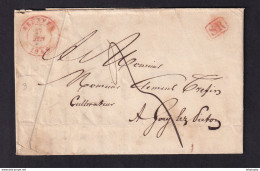 DDAA 566 - Lettre Précurseur SENEFFE 1846 En SR Vers GOUY Lez PIETON Via GOSSELIES - Signée Du Mortier - Port 3 Déc. - 1830-1849 (Belgique Indépendante)