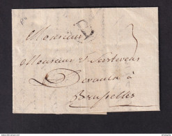 DDAA 549 - Histoire Postale De BATTICE - Précurseur 1786 Griffe B Dans Un Cercle - Origine DOLHAIN - Signée Surlemont - 1714-1794 (Oostenrijkse Nederlanden)