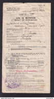 224/35 -  BRUGGE 1934 - Avis De Mutation Du Soldat Devos Du Dépot D' Armée No 1 Vers Le Landweer-Wervingsbureel BRUGGE - Lettres & Documents