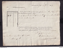 218/35 -  LOKEREN - Document De Transport De Toile Blanche 1814 Vers BRUGES - Par Voiturier Valeti (?) - 1800 – 1899