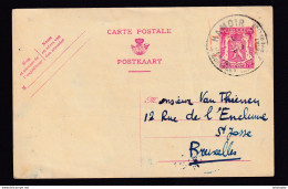 DDZ 926 -- Entier Postal Petit Sceau Moins 10 % Touristique HAMOIR 1946 Vers ST JOSSE - Signé Michaelis - Postkarten 1934-1951