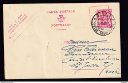 DDZ 925 -- Entier Postal Petit Sceau Moins 10 % Touristique GENVAL 1946 Vers ST JOSSE - Signé Wilmes - Tarjetas 1934-1951