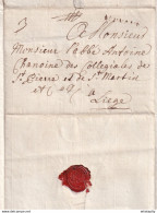 DDZ 640 - Archive Privée Du Chanoine Antoine à LIEGE - Lettre Précurseur LOUVAIN 1773 Signée Abbé Marcy - TB Texte - 1714-1794 (Austrian Netherlands)