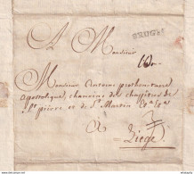 DDZ 642 - Archive Privée Du Chanoine Antoine à LIEGE - Lettre Précurseur DIXMUDE Via BRUGES 1774 Signée Peellaert - 1714-1794 (Oesterreichische Niederlande)