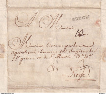 DDZ 642 - Archive Privée Du Chanoine Antoine à LIEGE - Lettre Précurseur DIXMUDE Via BRUGES 1774 Signée Peellaert - 1714-1794 (Oostenrijkse Nederlanden)