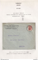 DDZ 046 - Enveloppe TP Lion Héraldique TURNHOUT 1931 - Entete Cartes à Jouer Etab. Antoine Van Genechten - 1929-1937 Heraldieke Leeuw