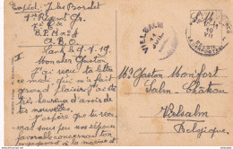 DDY 209  -- Carte-Vue De BACHARACH (Allemagne) En Franchise 1919 - Postes Militaires (gratté) Vers Fortune De VIELSALM - Noodstempels (1919)