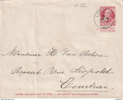 DDX932 - Entier-Enveloppe Grosse Barbe LOKEREN 5 Juin 1905  Vers COURTRAI - 5é Jour D' Emission - Briefe