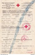 DDX 713 -- Formule CROIX ROUGE Belge 1943 ANTWERPEN Vers LONDON - Réponse Au Verso 1944 - 2 X Censure Anglaise - WW II (Covers & Documents)