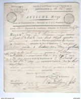 Document Département De L'Escaut Vente De Biens Nationaux 1809 Commune De ONKERZEELE (Abbaye De St Adrien) -- EE653 - 1794-1814 (Französische Besatzung)