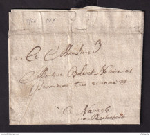 DDCC 805 - Lettre Précurseur HUY 1768 Vers Notaire Boleret à NAVAUGLE Près De ROCHEFORT - Signée De Martial - 1714-1794 (Oostenrijkse Nederlanden)