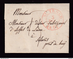 DDCC 913 - Lettre Précurseur ST TROND 1834 Vers SOLIERES Lez HUY - Signée Hochenziels - Port 15 Cents - 1830-1849 (Belgique Indépendante)