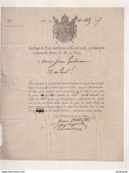 DDCC 417 - Document Du Juge De Paix Du Canton De GAND Sud En 1807 - Signé Debbaut - 1794-1814 (Franse Tijd)