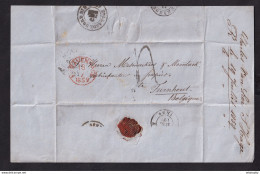 DDCC 411 - CARTES A JOUER - Lettre Non Affranchie DEN HAAG 1859 Vers Mesmaekers § Moentack à TURNHOUT - Unclassified