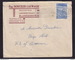 DDBB 783 - Enveloppe TP Exportation BLANKENBERGE 1 En 1950 Vers Les USA - Entete Beenhouwer Denecker-Lauwagie - 1948 Exportation