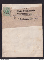 DDBB 790 - Bande Journal S/ IMPRIME Partiel - TP 26 AMBULANT Simple Cercle EST 2 En 1878/9 - De BXL à WAREMME - Ambulanti