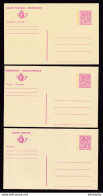 DDBB 204 - 5 X Entier Carte Postale 7 F 50 - COMPLET Catalogue SBEP 191 I à V - Fraicheur Postale - Postcards 1951-..