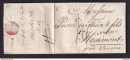 DDBB 561 - Lettre Précurseur R1 FRANCF.. 1809 Vers HODIMONT Près VERVIERS - Double Port 16 Décimes Pour 11 G - 1794-1814 (Periodo Francese)