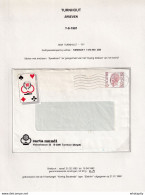 DDBB 194 - CARTES A JOUER - 2 Enveloppes Firme Carta Mundi TURNHOUT 1981/88 , 1 TTB Vignette - Ohne Zuordnung