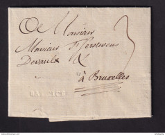 DDBB 198 - Histoire Postale De BATTICE - Précurseur 1775 Griffe BATTICE En Creux - Origine DOLHAIN - Signée Surlemont - 1714-1794 (Oostenrijkse Nederlanden)