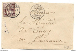 278 - 51 - Petite Enveloppe Avec Cachets à Date Lausanne 1884 - Petite Déchirure En Haut - Sonstige & Ohne Zuordnung