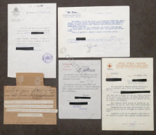 WWII Lotto 5 Comunicazioni Liberazione Tenente Da Campo Prigionia Germania 1945 - Documents