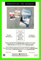 POSTE - EN PRIMEUR AU CANADA  - CARNETS DE TIMBRES - DATES D'ÉMISSION 1991-12-28 - - Poste & Facteurs
