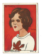 Bergmann Zigaretten DR 1932 Sport-Karikaturen Comic Sammelbilder Ethel Catherwood Canada High Jump Hochsprung - Autres Marques