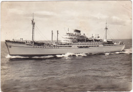 MPTONAVE - CARTOLINA  - AMERIGO VESPUCCI DELLA SERIE NAVIGATORI - VIAGGIATA PER CATANZARO - 1947- FRANCOBOLLO ASPORTATO - Tankers