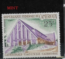 CAMERUN   1966 Airmail - Religious Buildings  MINT Yaounde Cathedral - Cameroun (1960-...)