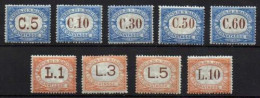 San Marino (Tasas) Nº 19/27. Año 1925/28 - Timbres-taxe