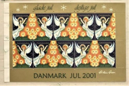 Denmark 2001 Jul Julemærke Christmas Poster Stamp Vignette - Variétés Et Curiosités