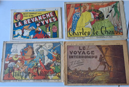 RECIT COMPLET  2 LYS DE FRANCE 7& 10 Charles Le Chauve Philippe Auguste CAHIERS De L'AVENTURE N°6 BELLES AVENTURES N°7 - Lots De Plusieurs BD