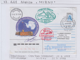 Russia  Antarctic Expedition SAE 43 Signature Ca Mirny 22.3.1998  (SQ176B) - Polar Flights