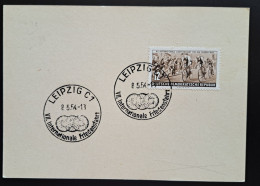 DDR 1954, Blanko-Postkarte Leipzig Sonderstempel "Friedensfahrt" - Cartas & Documentos