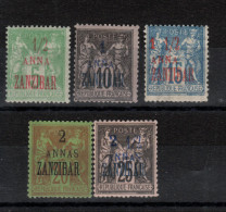 Zanzibar -  Sage (1897 ) °37/41 - Otros & Sin Clasificación