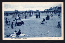 (RECTO / VERSO) LE TOUQUET PARIS PLAGE - N° 158 - LA PLAGE AVEC PERSONNAGES - CPA - Le Touquet