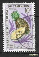 CAMEROUN  1967 Fruits    Pineapple (Ananas Sativa)  Ø USED Differents Colours - Cameroun (1960-...)