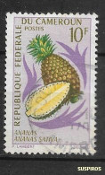 CAMEROUN  1967 Fruits    Pineapple (Ananas Sativa)  Ø USED Differents Colours - Cameroun (1960-...)