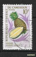 CAMEROUN  1967 Fruits    Pineapple (Ananas Sativa)  Ø USED Differents Colours - Cameroun (1960-...)