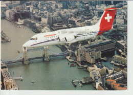 Pc Crossair BAe 146-200 Jumbolino Aircraft Above London City - 1919-1938: Entre Guerres