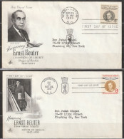 USa 1959 FDC Mi-Nr.762 - 763 Ernst Reuter ( D 6690) Günstige Versandkosten - 1951-1960