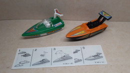 1996 Ferrero - Kinder Surprise - K96 40 & 41 - Speed Boat Kinder - Complete Set + 2 BPZ's - Monoblocs